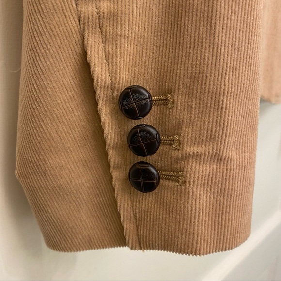 Talbots Women's Tan Corduroy Blazer Jacket Size 8 - Picture 5 of 8